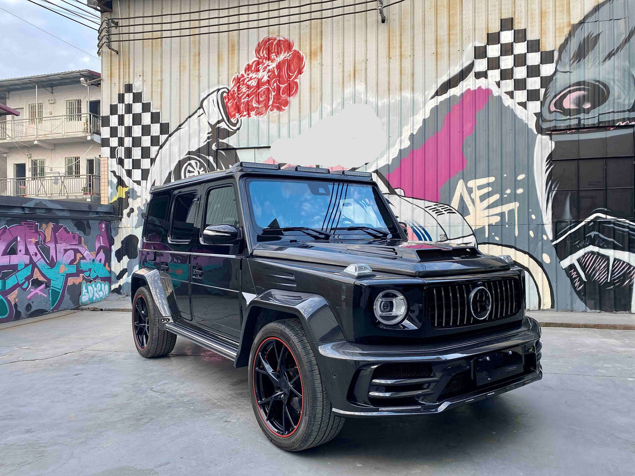 Dry Carbon Fiber Wide Body Kit for Mercedes-Benz G-Class W463A W464 2018+

Set includes:

Front Bumper
LED DRL
Hood | Bonnet
Front Fender Flares
Front Door Panels
Rear Fender Flares
Rear Door Panels
Rear Bumper
Roof Light bar with LED DRL
Roof Spoiler

Material: Dry Carbon Fiber

NOTE: Professional installation is required

Payment ►
Visa
Mastercard
PayPal with a credit card (add 4.4% at checkout)
Payoneer
Cryptocurrency
Shipment ►
By express DHL/UPS/TNT/FedEx
To the local international airport
Special line