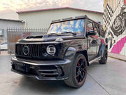 Dry Carbon Fiber Wide Body Kit for Mercedes-Benz G-Class W463A W464 2018+

Set includes:

Front Bumper
LED DRL
Hood | Bonnet
Front Fender Flares
Front Door Panels
Rear Fender Flares
Rear Door Panels
Rear Bumper
Roof Light bar with LED DRL
Roof Spoiler

Material: Dry Carbon Fiber

NOTE: Professional installation is required

Payment ►
Visa
Mastercard
PayPal with a credit card (add 4.4% at checkout)
Payoneer
Cryptocurrency
Shipment ►
By express DHL/UPS/TNT/FedEx
To the local international airport
Special line