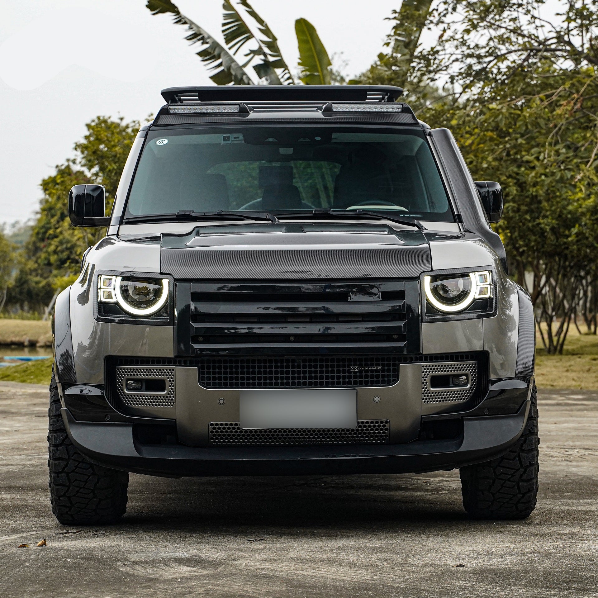 CARBON HEADLIGHT TRIM COVER for LAND ROVER DEFENDER L663 90 / 110 2020+