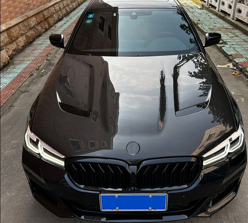 Dry Carbon Hood/Bonnet For BMW M5 F90 LCI 2020+ CS  Set include:  Hood/Bonnet Material: Real Dry Carbon Fiber  Note Professional installation is required