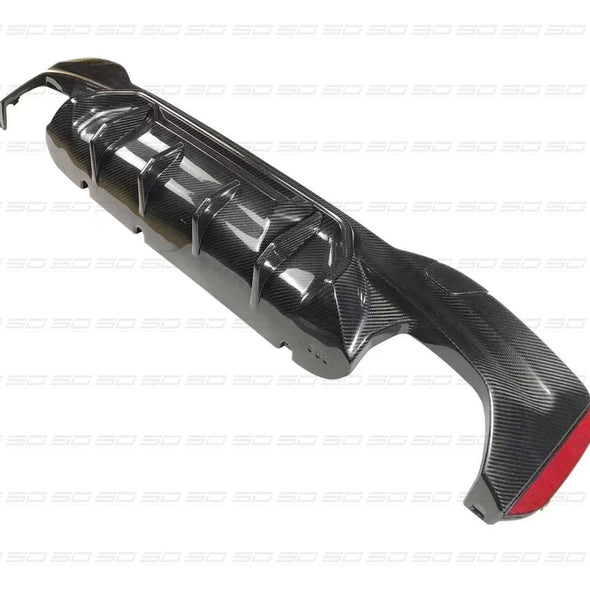 Dry Carbon Rear Diffuser For BMW 5 Series G30 G38 2017-2020  Set Include:  Rear Duffuser Material: Dry Carbon  NOTE: Professional installation is required.