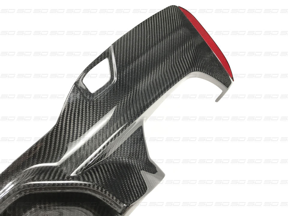 Dry Carbon Rear Diffuser For BMW 5 Series G30 G38 2017-2020  Set Include:  Rear Duffuser Material: Dry Carbon  NOTE: Professional installation is required.