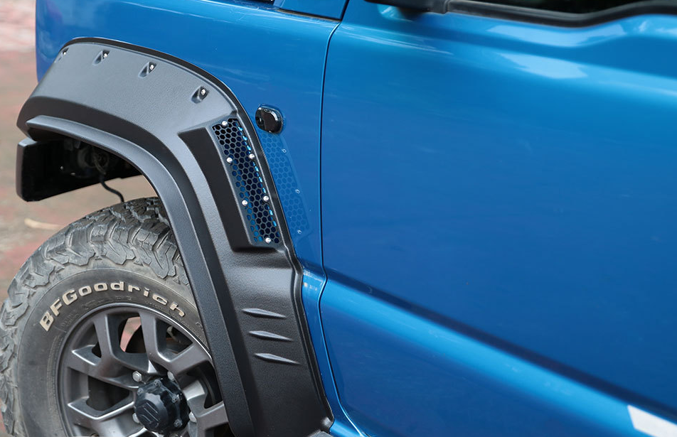 FENDERS FLARES FOR SUZUKI JIMNY JB64 / JB 74 2018+ Fenders Flares Material: Plastic  Installation note: Professional installation/modification is required