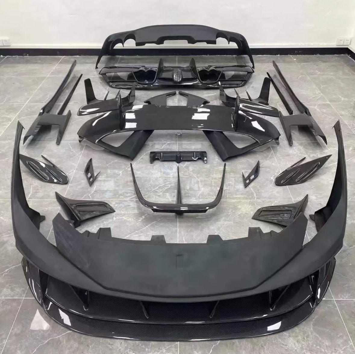 FORZA PERFORMANCE MANSORY F8XX CARBON FIBER BODY KIT for FERRARI F8 Tributo custom fit  Mansory