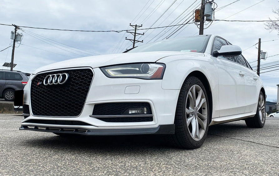 Carbon Fiber Front Lip For Audi S4/A4 B8 2013-2015  Set include:   Front BLip Material: Carbon Fiber / Forged Carbon  NOTE: Professional installation is required 