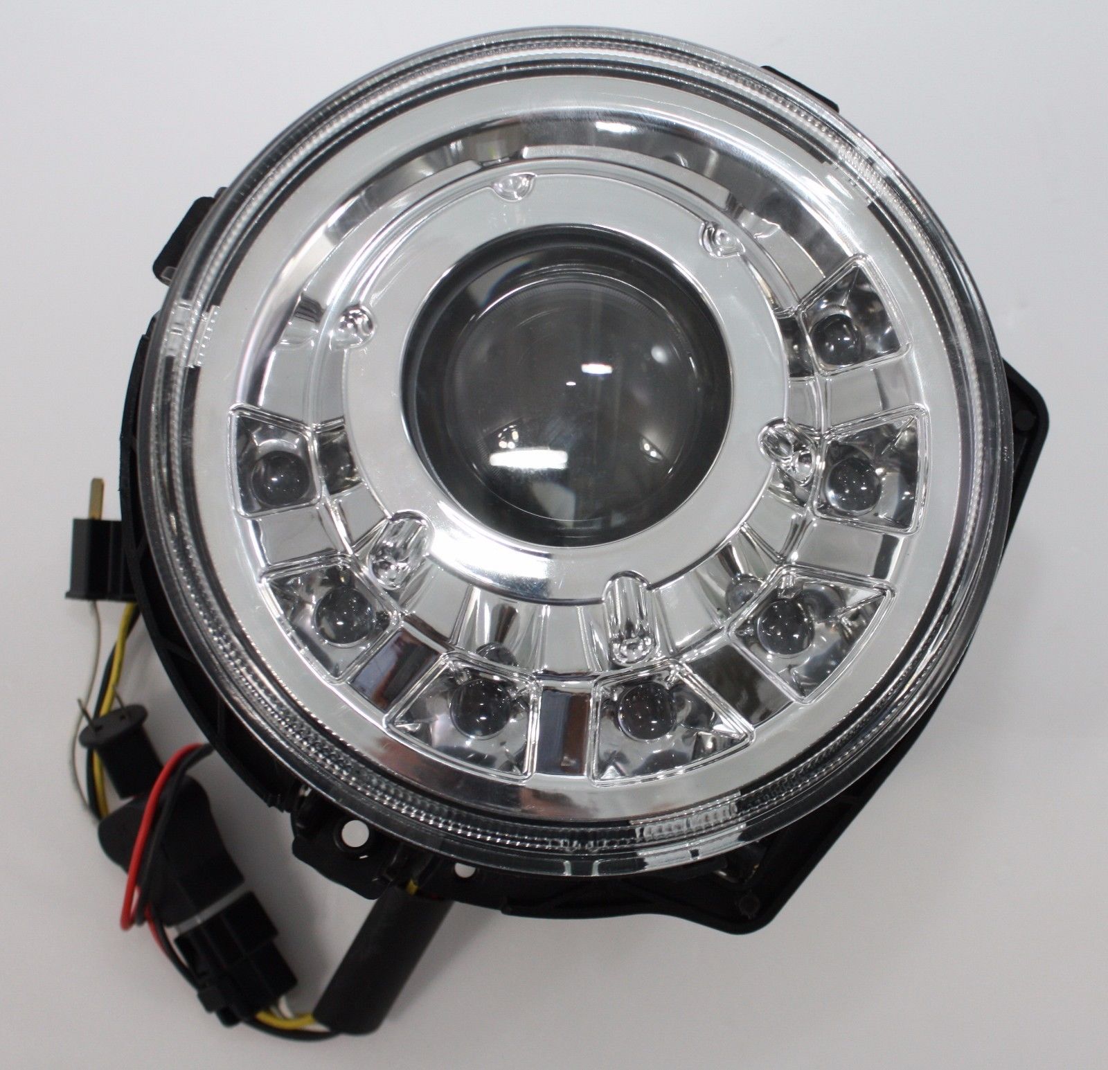for Mercedes Benz G-class W463 Chrome LED Headlights Mans 1986 - 2006 G500 G55 - Forza Performance Group