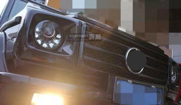 for Mercedes Benz G-class W463 Black LED Headlights with TURN FUNCTION 1986 - 2006