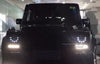 for Mercedes Benz G-class W463 Black LED Headlights with TURN FUNCTION 1986 - 2006