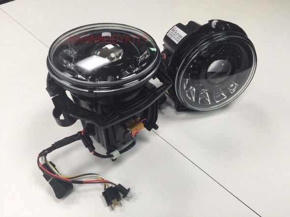 for Mercedes Benz G-class W463 Black LED Headlights with TURN FUNCTION 86 - 06 - Forza Performance Groupfor Mercedes Benz G-class W463 Black LED Headlights with TURN FUNCTION 1986 - 2006