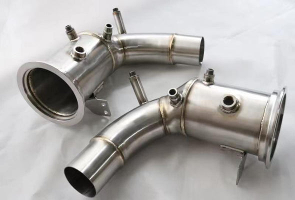 Downpipes Catless For Porsche 911 TURBO (992)  Set include:  Two pcs downpipes Material: Stainless steel  NOTE: Professional installation is required