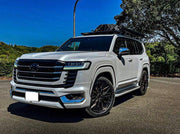 We manufacture premium quality forged wheels rims for   TOYOTA LAND CRUISER 300 LC 300 in any design, size, color.  Wheels size: 22 x 9.5  PCD: 6 X 139.7  CB: 95.1  Forged wheels can be produced in any wheel specs by your inquiries and we can provide our specs