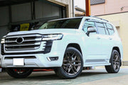 We manufacture premium quality forged wheels rims for   TOYOTA LAND CRUISER 300 LC 300 in any design, size, color.  Wheels size: 22 x 9.5  PCD: 6 X 139.7  CB: 95.1  Forged wheels can be produced in any wheel specs by your inquiries and we can provide our specs