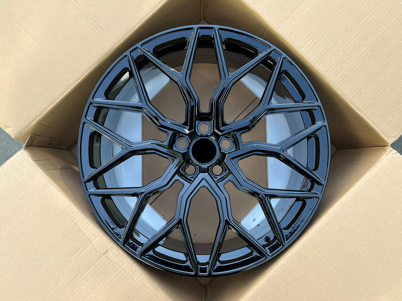 FORGED WHEELS RIMS FOR LAND ROVER RANGE ROVER AUTOBIOGRAPHY L460 GLOSSY BLACK T24