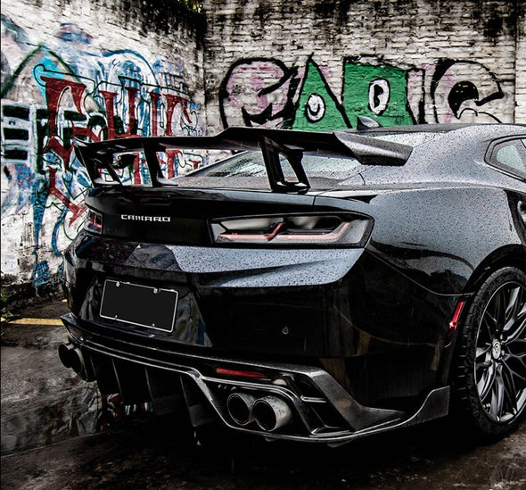 Forza Dry Carbon Rear Spoiler For Chevrolet Camaro 2016-2018  Set include:   Rear Spoiler Material: Dry Carbon
