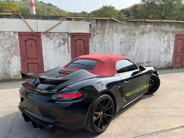 Forza Dry Carbon Rear Spoiler For Porsche 718 (982)  Set include:  Rear Spoiler Material: Dry Carbon  Note: Professional installation is required