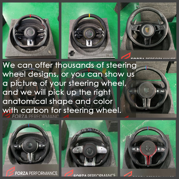 Custom Carbon Steering Wheel for Toyota Land Cruiser 300
