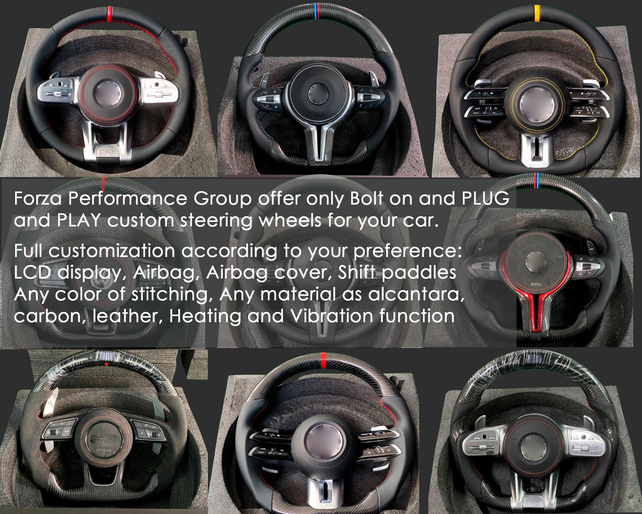 CUSTOM STEERING WHEEL for Tesla model S 3 X Y 