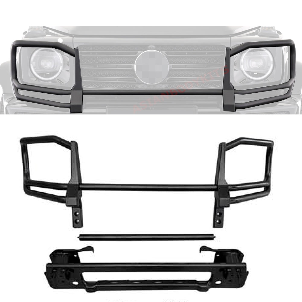 GRILLE GUARD BULL BAR for MERCEDES BENZ G Class W463A W464 G500 G550 18+ G Class BLACK