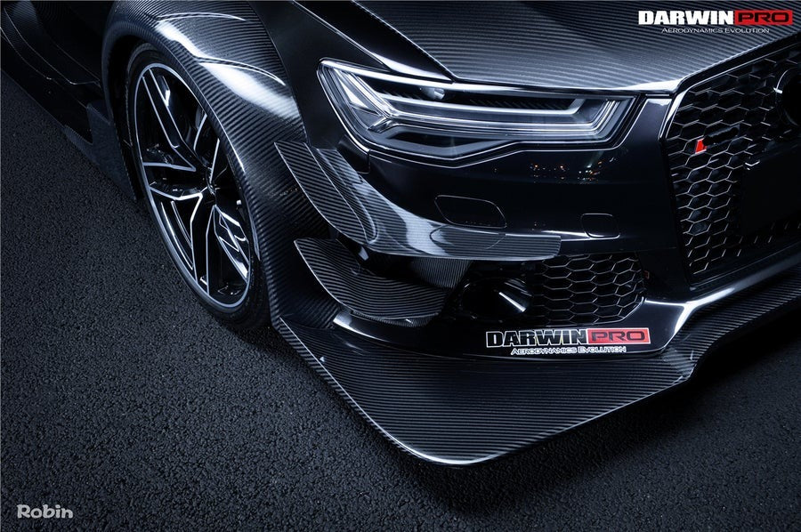 DARWINPRO AERODYNAMICS PCF8363BKSS FULL KIT WITH HOOD 2013-2018 Audi RS6 Avant Bkss Style Wide Body Full Body Kit