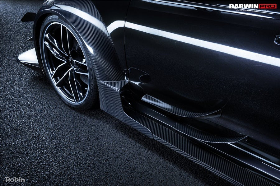 DARWINPRO AERODYNAMICS PCF8363BKSS FULL KIT WITH HOOD 2013-2018 Audi RS6 Avant Bkss Style Wide Body Full Body Kit