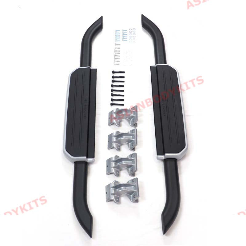 Aftermarket pair of side step running boards bars for Land Rover Defender 90 L663 2020+