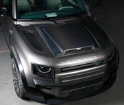 CARBON HOOD SCOOP FRONT FENDER VENTS for LAND ROVER DEFENDER L663 90 / 110 2020+