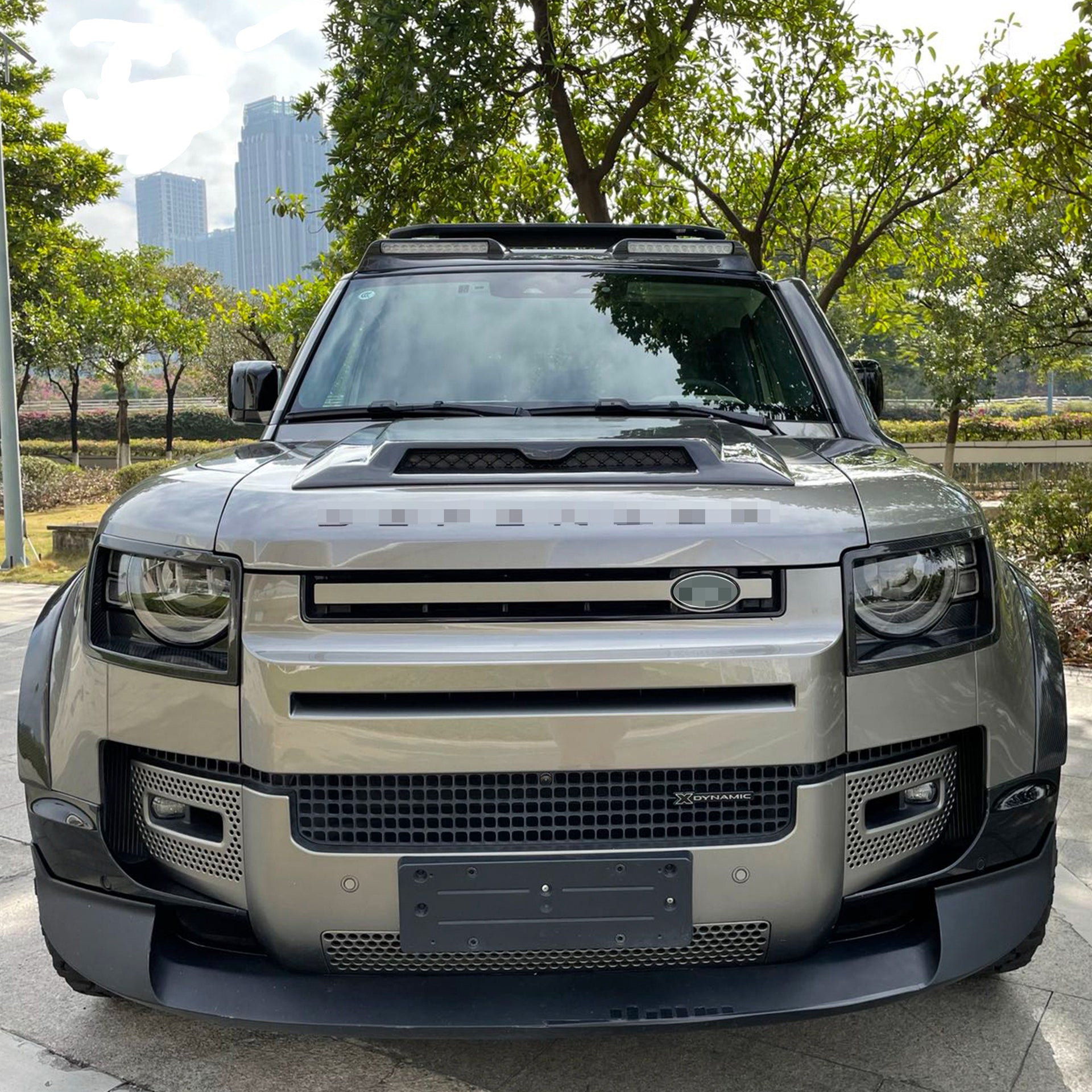 CARBON HOOD SCOOP FRONT FENDER VENTS for LAND ROVER DEFENDER L663 90 / 110 2020+