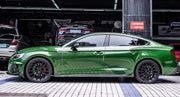 KARBEL CARBON BODY KIT FOR AUDI A5/S5 F5 2020+  Set include:  Front Lip Side Skirts Spoiler Rear Diffuser with Tips Material: Carbon Fiber  NOTE: Professional installation is required.
