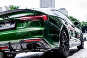 KARBEL CARBON BODY KIT FOR AUDI A5/S5 F5 2020+  Set include:  Front Lip Side Skirts Spoiler Rear Diffuser with Tips Material: Carbon Fiber  NOTE: Professional installation is required.
