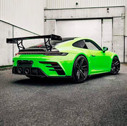 FULL DRY CARBON BODY KIT V3 for PORSCHE 911 992 2018+  Set includes:  Front Lip Front Bumper Vents Side Skirts Hood/Bonnet Spoiler Rear Bumper Mirror Covers Trunk Spoiler Exhaust Tips