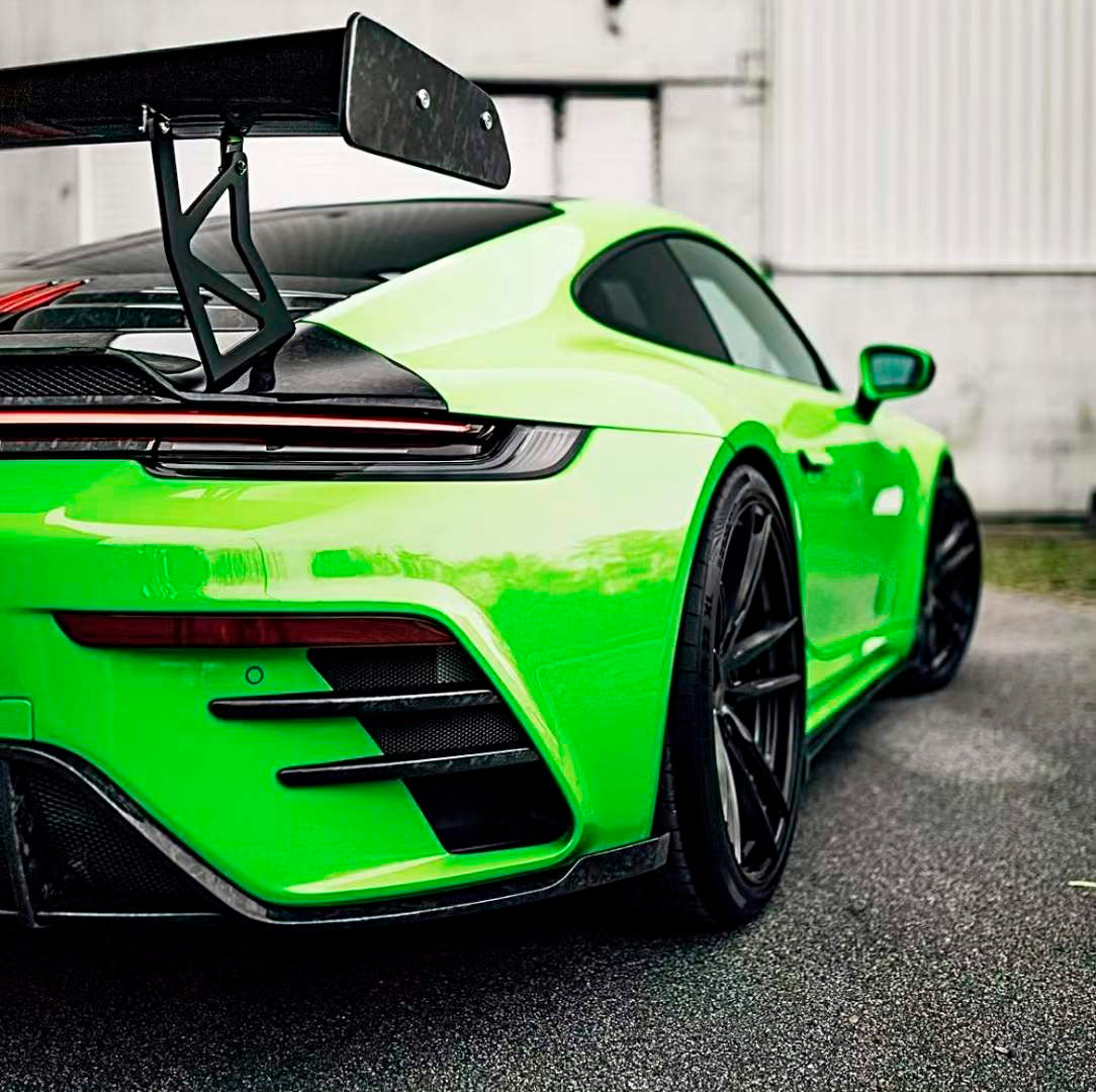 FULL DRY CARBON BODY KIT V3 for PORSCHE 911 992 2018+  Set includes:  Front Lip Front Bumper Vents Side Skirts Hood/Bonnet Spoiler Rear Bumper Mirror Covers Trunk Spoiler Exhaust Tips