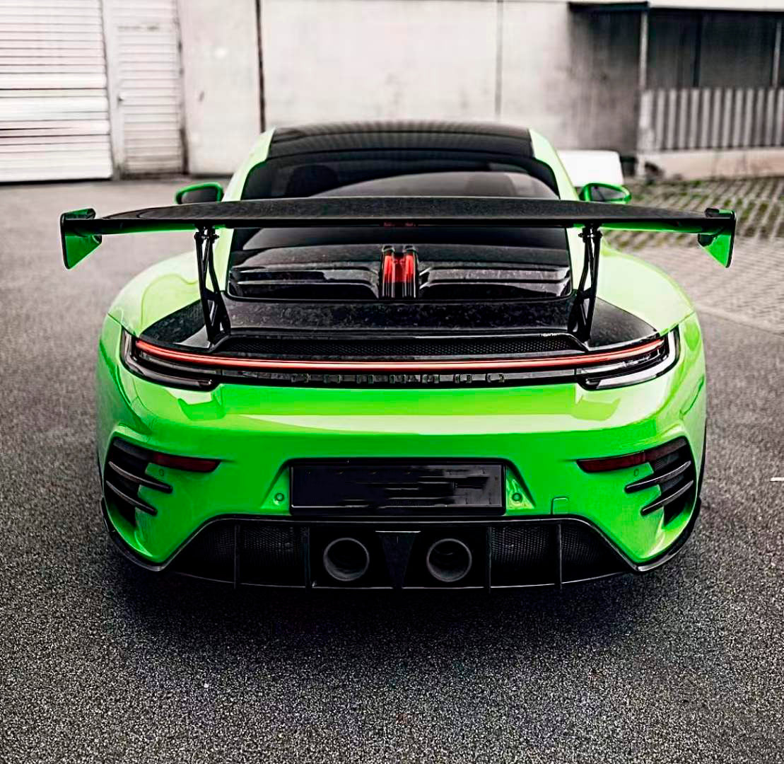 FULL DRY CARBON BODY KIT V3 for PORSCHE 911 992 2018+  Set includes:  Front Lip Front Bumper Vents Side Skirts Hood/Bonnet Spoiler Rear Bumper Mirror Covers Trunk Spoiler Exhaust Tips