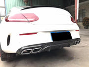 Carbon fiber Car Diffuser for Mercedes Benz W205 C63 AMG Coupe 2-Door 15 - 17 (Fit:W205 Coupe)