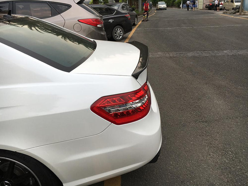 CARBON FIBER TRUNK SPOILER for MERCEDES-BENZ E-CLASS W212 SEDAN 2010 - 2015