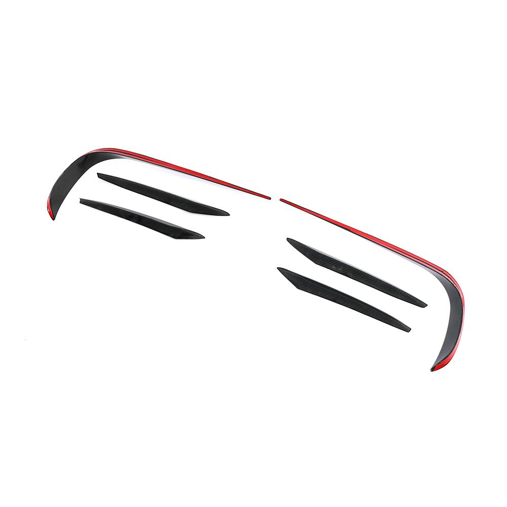 for Mercedes Benz E Class E300 E400 E450 Carbon Fiber Front Bumper Canards 2017-2019