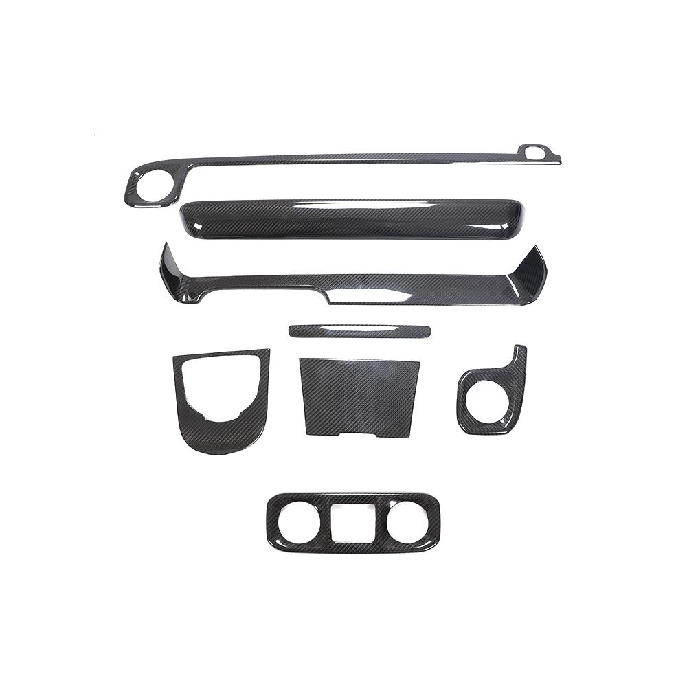 for Mercedes-Benz G-Class Universal Carbon Fiber Interior Dashboard Panel Cover Trims 2019 2020