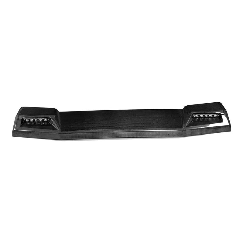 CF Front Roof Spoiler with DRL Lights for Mercedes Benz G-CLASS W463 G500 G550 G55 G63 G65 AMG 04-17