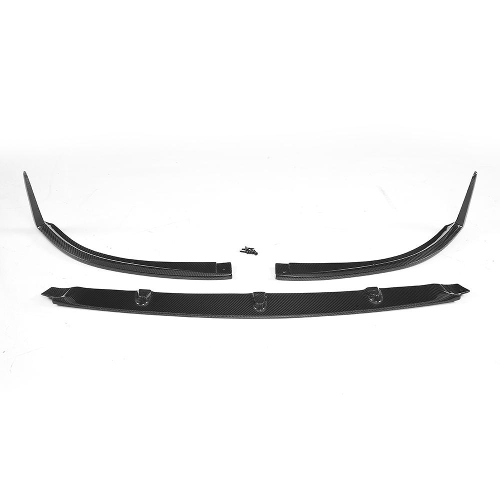 3PCS/SET Carbon Fiber Front Lip for Mercedes Benz C-Class C205 C63 AMG 15-17 (Fit:C63)