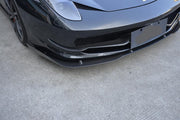 Carbon Fiber Front Canard Bumper Fins for Ferrari 458 Base Coupe 2-Door 11-13