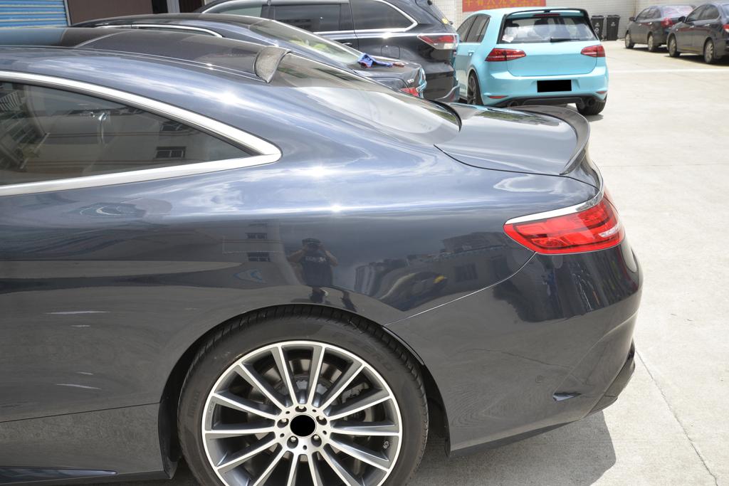 Carbon Fiber Roof Spoiler for Mercedes Benz S-Class S500 S550 S63 S65 AMG Coupe 2-Door 14-18
