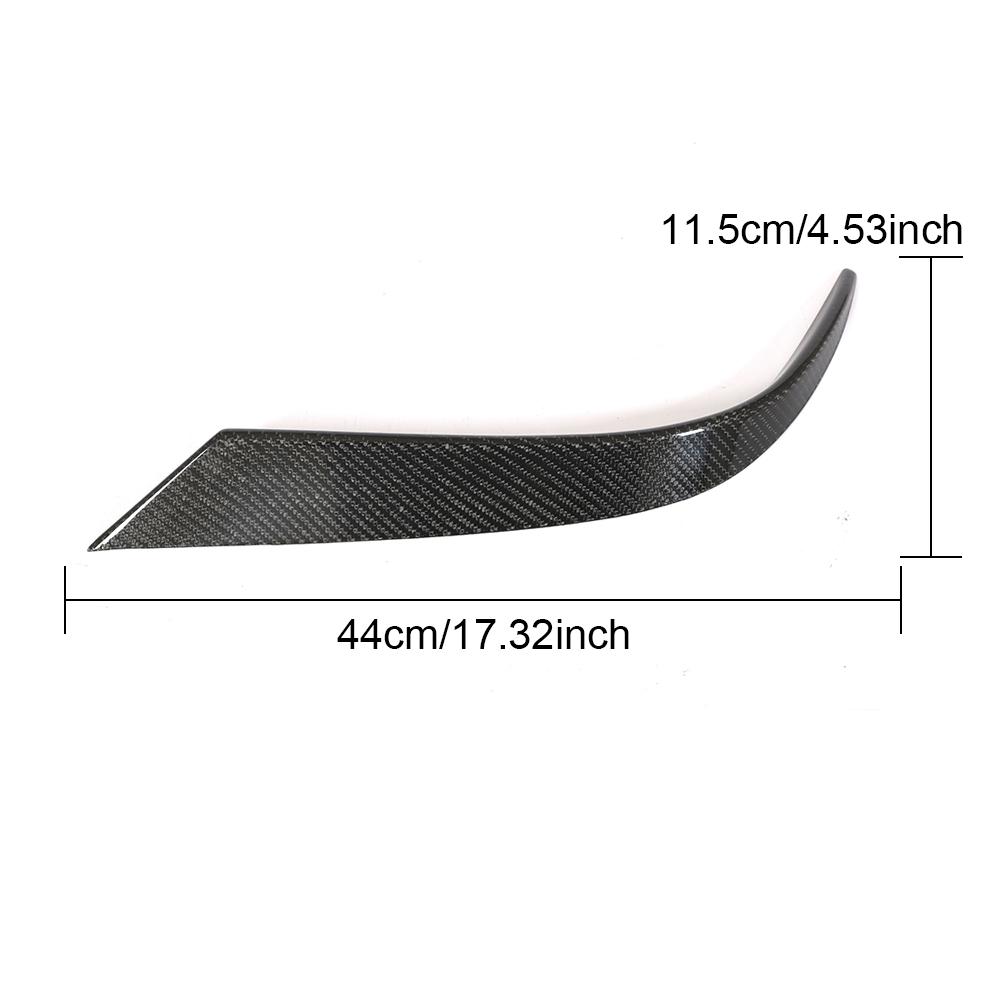 Carbon Fiber Universal Side Fender Air Wing Vent Trims for 2015-2018 Ferrari California