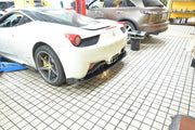 Carbon Fiber Rear Bumper Diffuser Lip for Ferrari 458 Base Coupe 2-Door 11-13