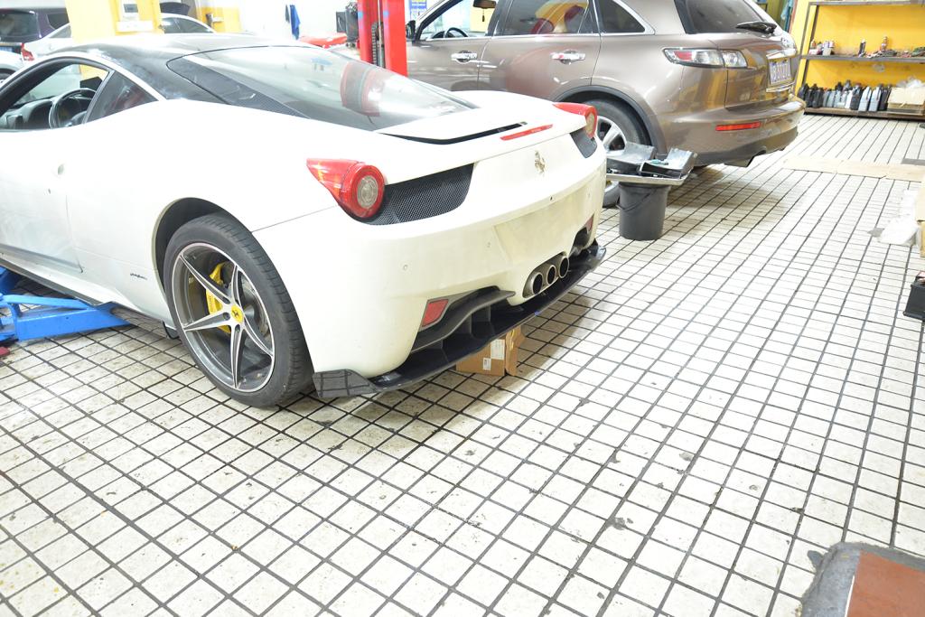 Carbon Fiber Rear Bumper Diffuser Lip for Ferrari 458 Base Coupe 2-Door 11-13
