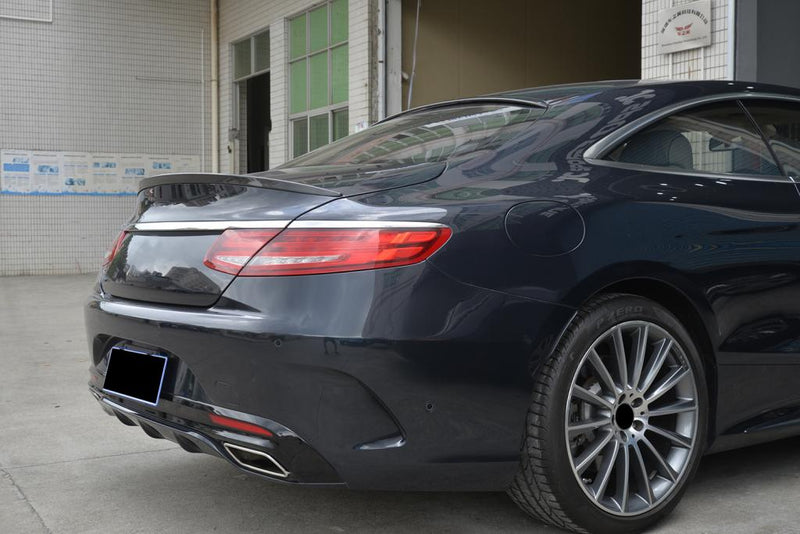 Carbon Fiber Rear Spoiler for Mercedes Benz S-Class S500 S550 S63 S65 AMG Coupe 2-Door 14-18