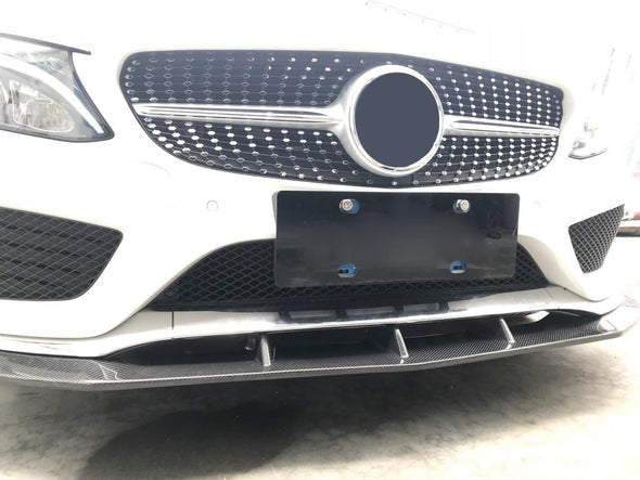Carbon Fiber Front Bumper Lip for Mercedes-Benz C-Class W205