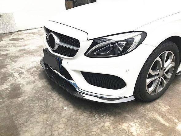 Carbon Fiber Front Bumper Lip for Mercedes-Benz C-Class W205