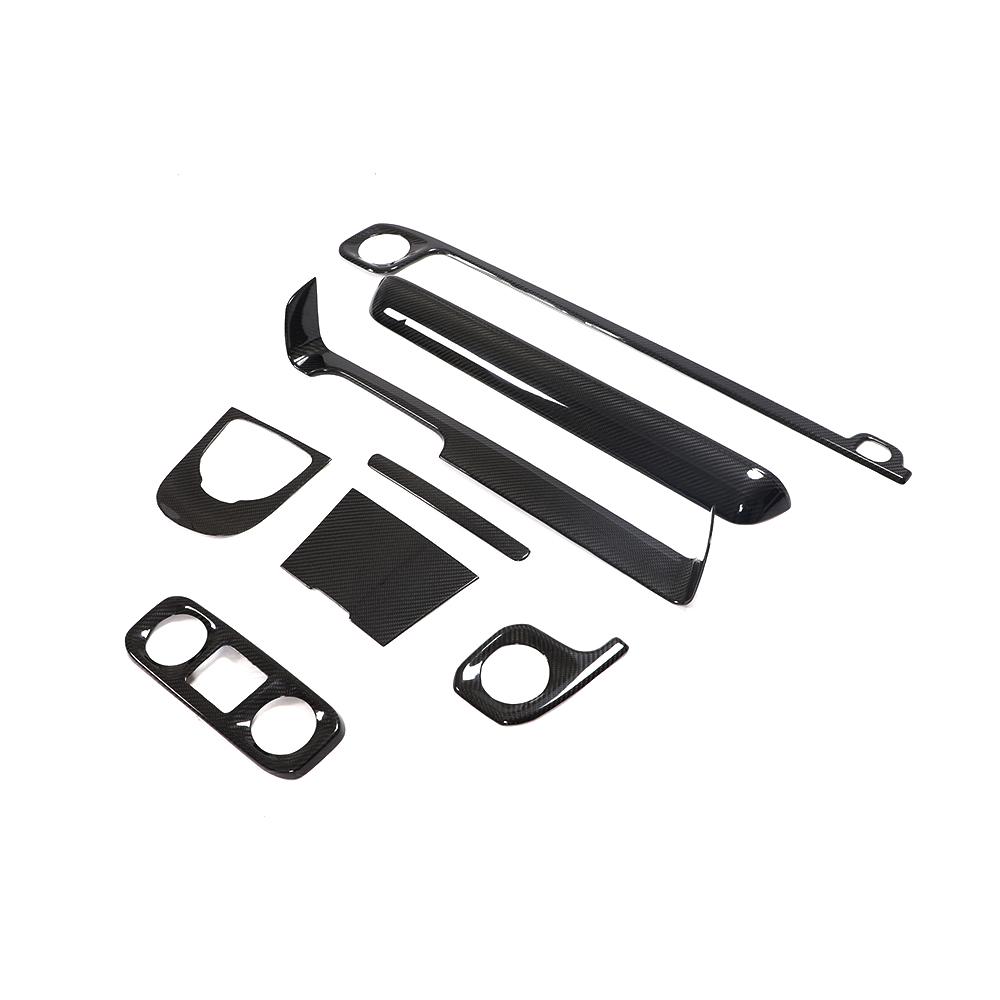 for Mercedes-Benz G-Class Universal Carbon Fiber Interior Dashboard Panel Cover Trims 2019 2020