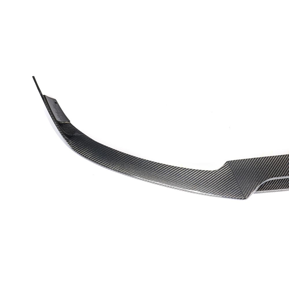 for Mercedes Benz C Glass W205 C63 Carbon Fiber Front Bumper Lip Sedan 4-Door 2015-2018