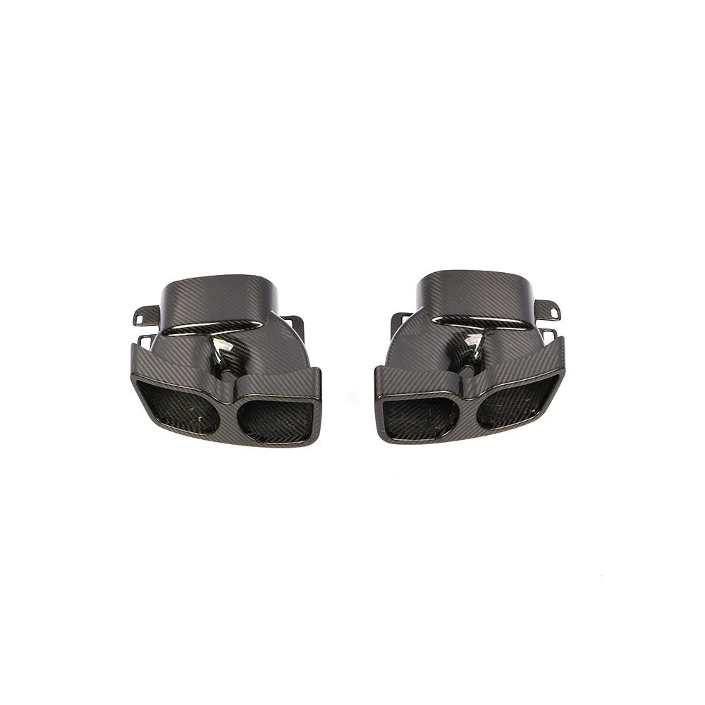 Carbon Fiber Exhaust Tips for Mercedes-Benz C-Class W205 2014-2018