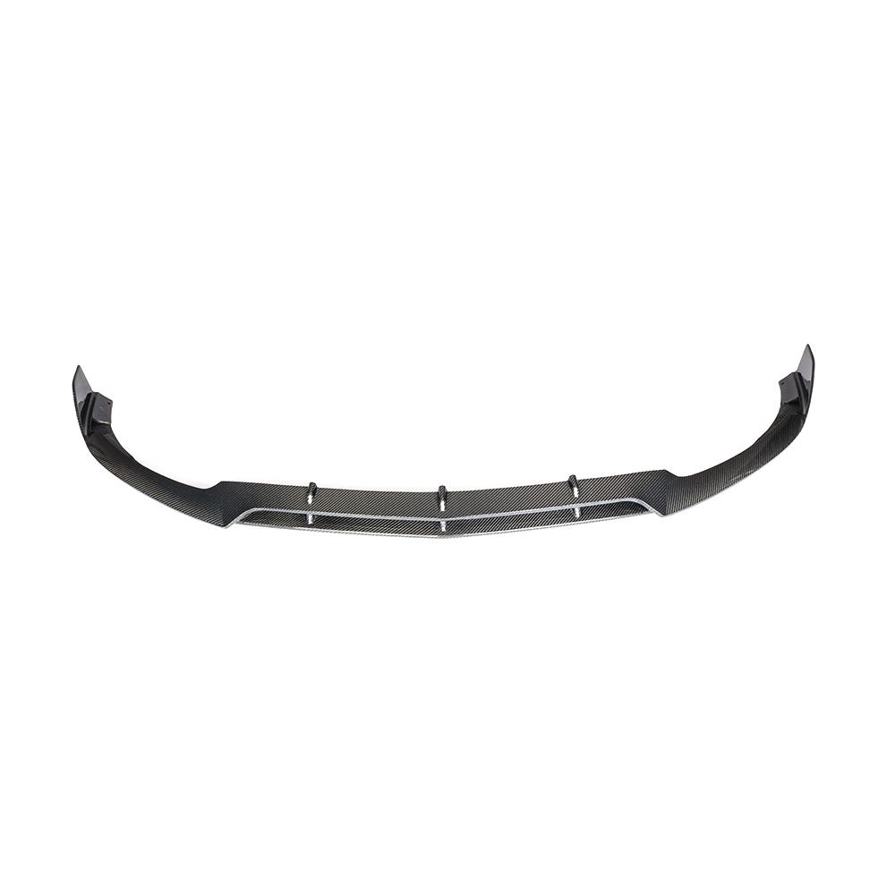 for Mercedes Benz C Glass W205 C63 Carbon Fiber Front Bumper Lip Sedan 4-Door 2015-2018